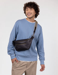 Drew Bum Bag Soft Grain Leather Black