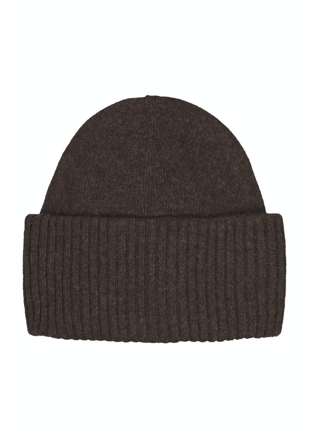 Fiskö Merino Beanie Bark Brown