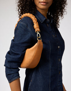 Twisted Handle Soft Grain Leather Wild Oak