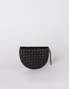 Laura Muntportemonnee Black Woven