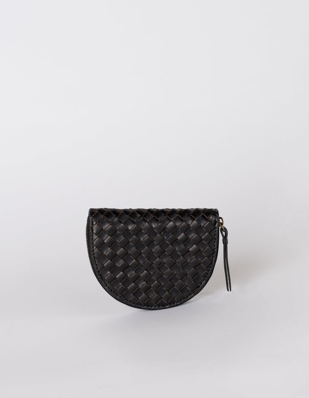 Laura Muntportemonnee Black Woven