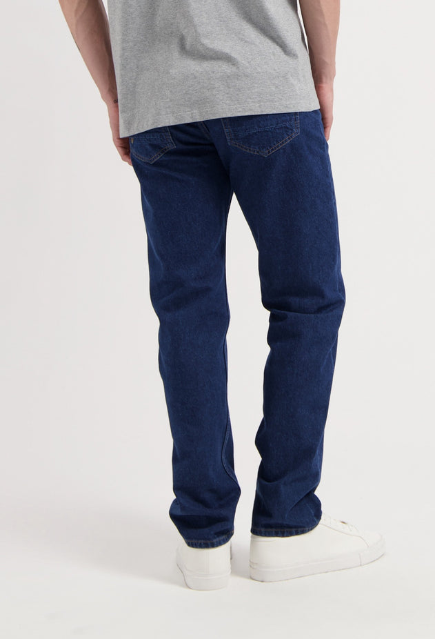 John Mid Straight Jeans Stone Indigo