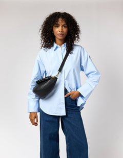 Leo Twisted Handle Tas Zwart