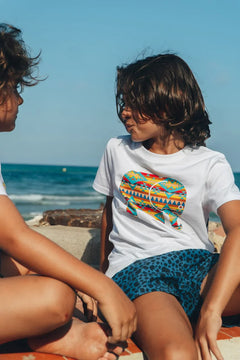 Kinder Navajo T-shirt Wit