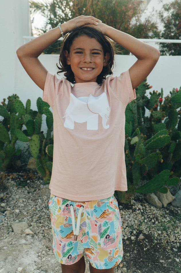 Kinder T-shirt Roze