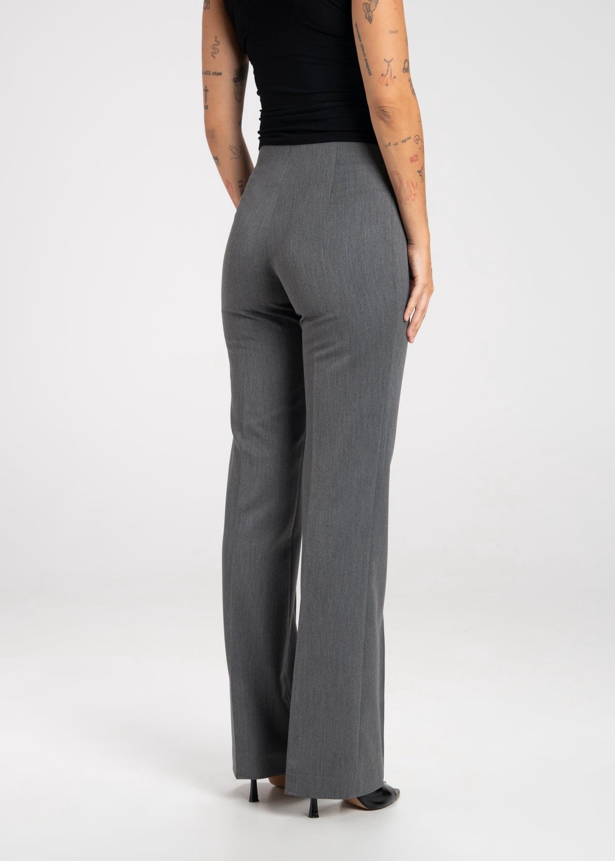 Keanu Flare Broek Grijs