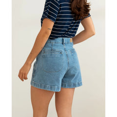 Bermuda Denim Short Aqua