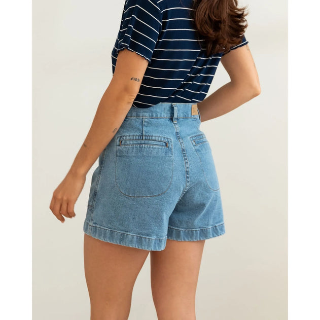 Bermuda Denim Short Aqua