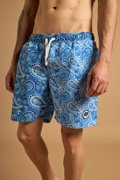 Breeze Paisley Swim Trunks Green