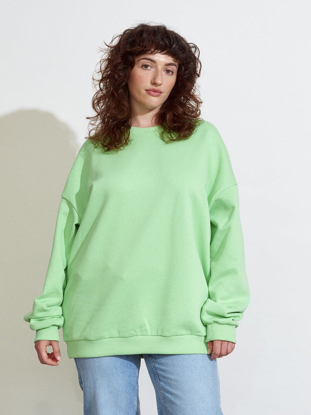 Superpower Oversize Sweatshirt Summer Green