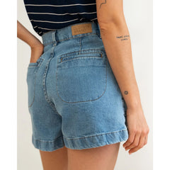 Bermuda Denim Short Aqua