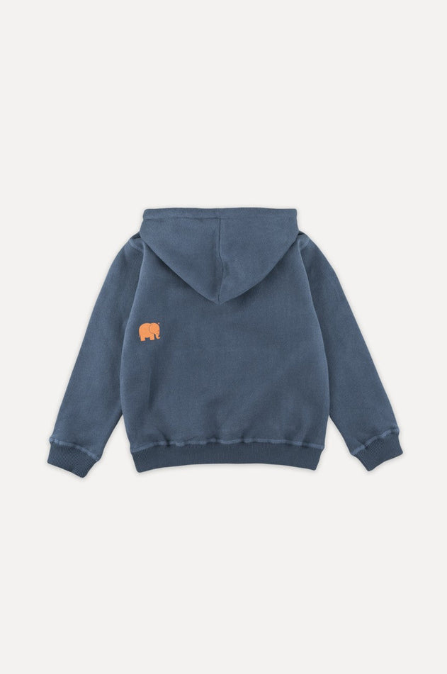 Kids Organic Classic Hoodie Trendsplant Blue