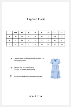 Layered Dress Serenity Blue