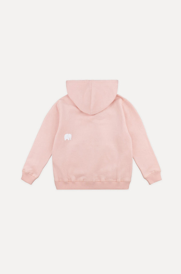 Kids Organic Classic Hoodie Pale Pink