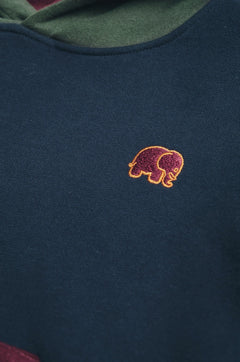 Kids' Color Block Hoodie Trendsplant Blue