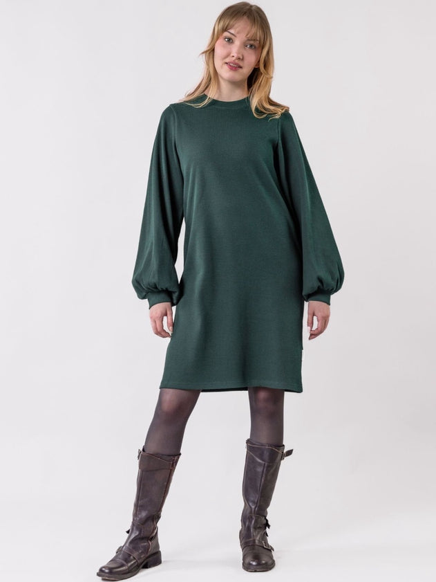 Pärske - Forest Green Waffle Dress