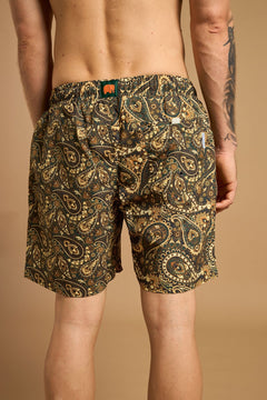 Forest Paisley Zwemshort Groen