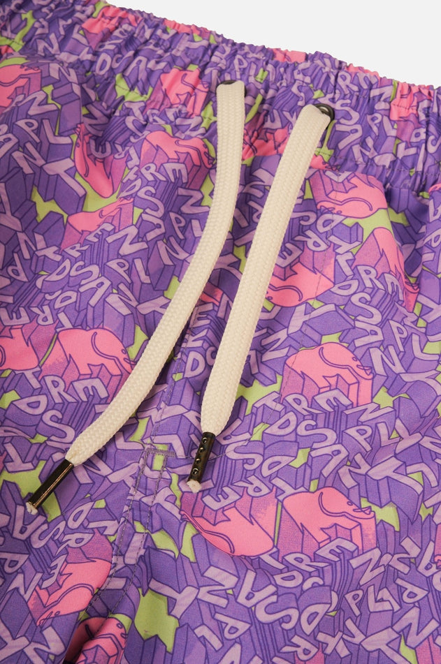 Heren Trippyplant Zwemshort Sour Grape