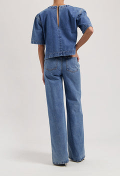 Sara High Loose Jeans Stone Vintage