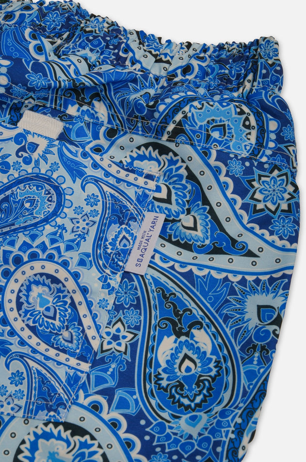 Breeze Paisley Swim Trunks Green