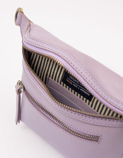 Beck's Bum Bag Classic Leather Lavender