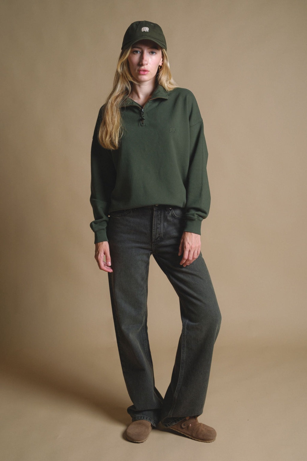Zip Sweater Kombu Green