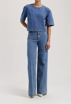 Sara High Loose Jeans Stone Vintage