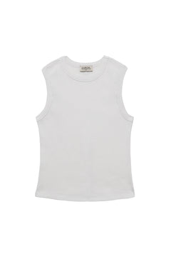 Kurt High-Neck Tank Top White