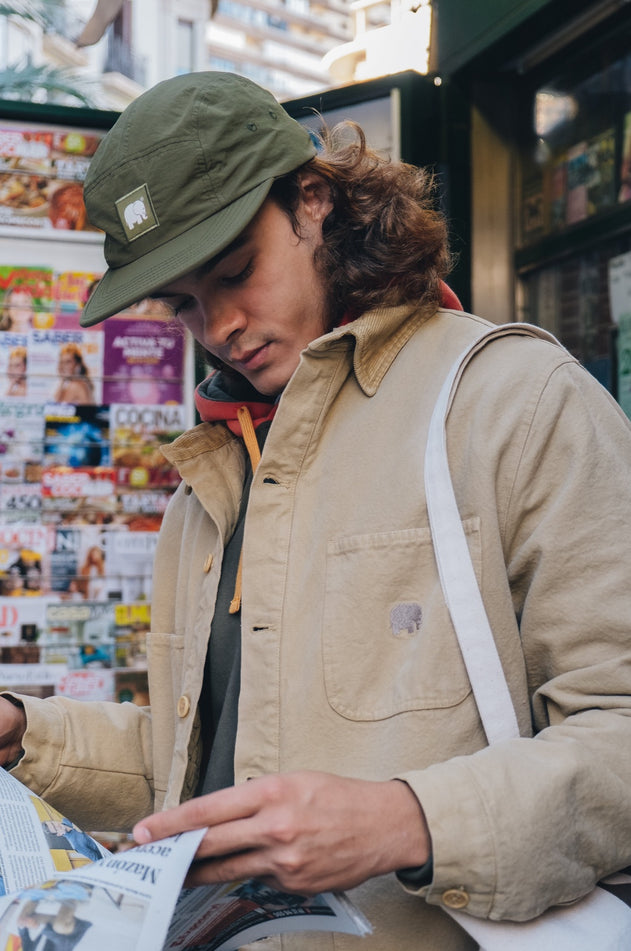 Five Panel Cap Olijfgroen