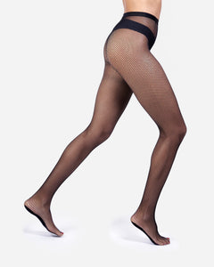 The Drama Fishnet Tights Black