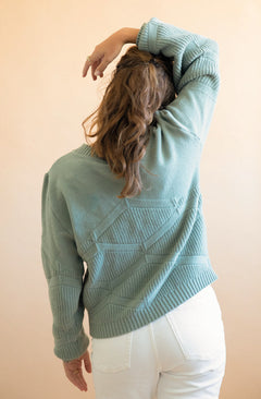 Tanaisie Merino Cardigan Mint Green