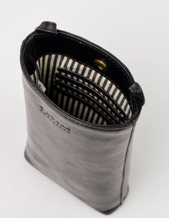 Charlie Phone Bag Classic Leather Black