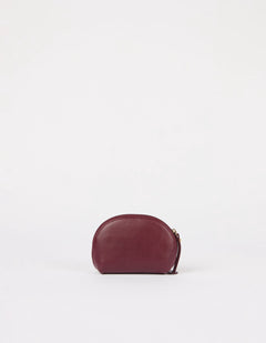 Make up Case Small Soft Grain Dark Cherry
