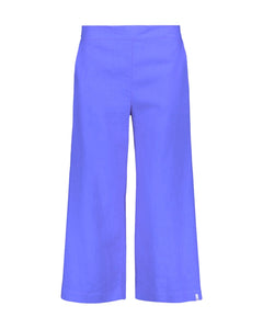 Culottes Linen Trousers Stonewashed Marina Blue