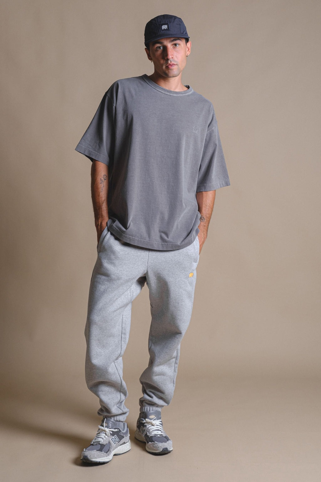 Joggingbroek Heidegrijs