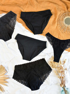 Period Panties Mix 5-Pack Black