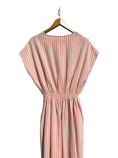 Magnolia Dress Striped Pink