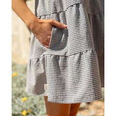 Dune Dress Black Gingham