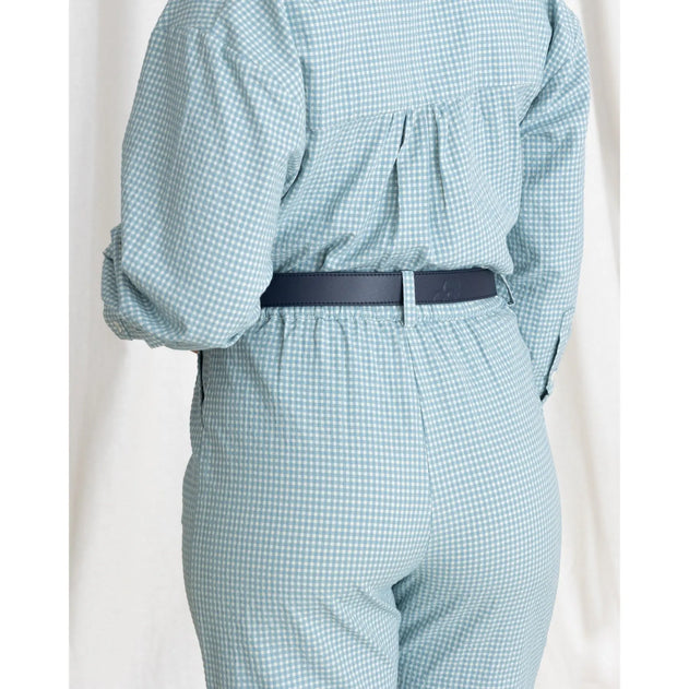 Vichy Trousers Aguamarine