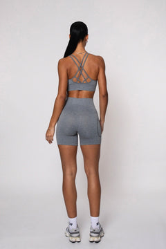 Ether Biker Shorts Heather Grey