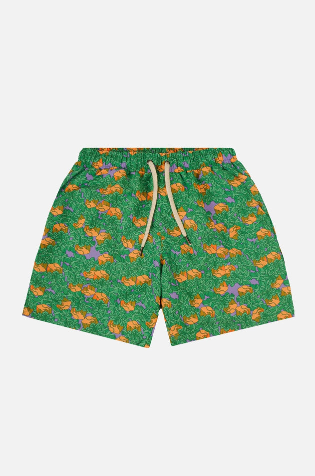 Heren Trippyplant Zwemshort Mystic Mint