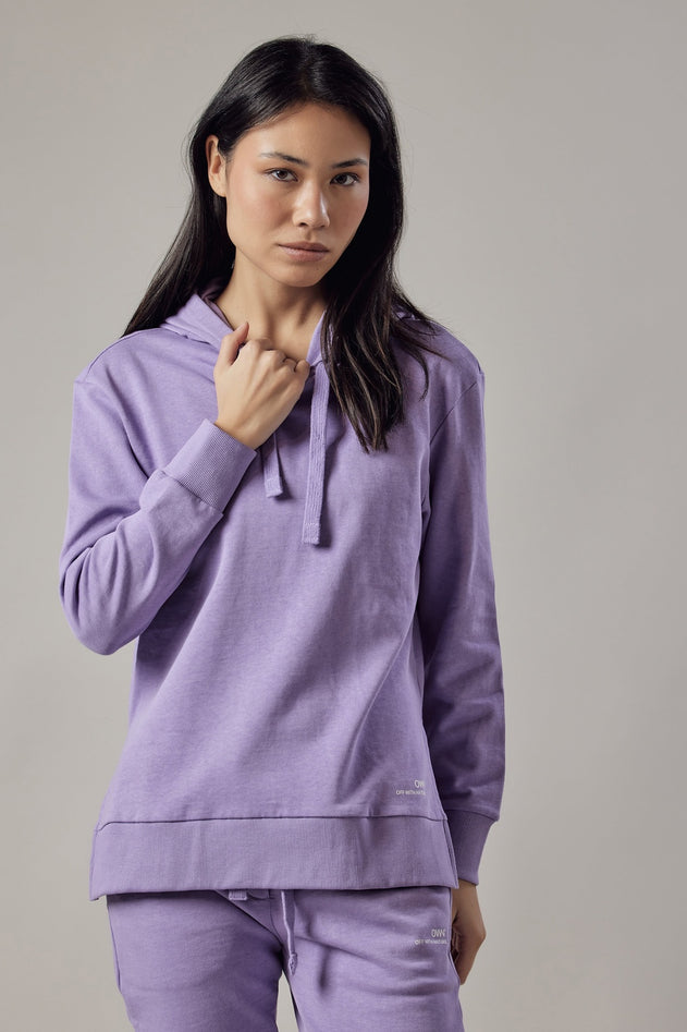 Women's Hoodie Sweatshirt With Side Slits