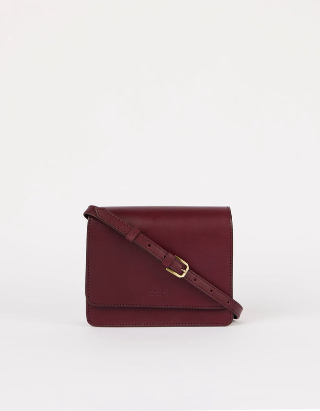 Audrey Mini Tas Donkerkersrood