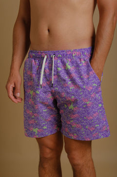 Heren Trippyplant Zwemshort Sour Grape