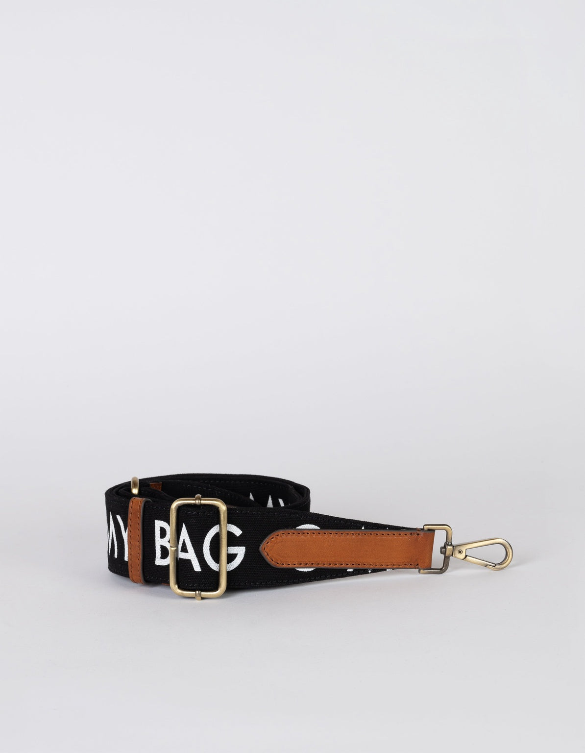 Canvas Logo Tasriem Zwart & Cognac