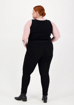 Legging+ Stretch Jeans Black
