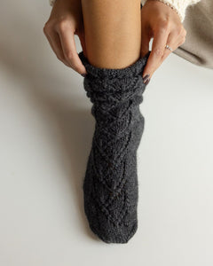 Rasos Handmade Wool Socks Charcoal