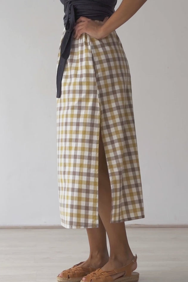 Halia Rok Yellow Vichy