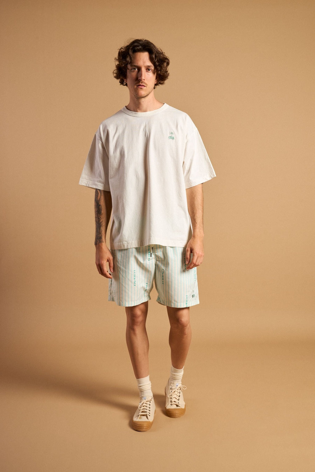 Trendsplant x Antonyo Marest Hotel Del Sol Zwemshort Foam White