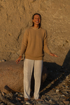 Honeycomb Unisex Jumper Sand